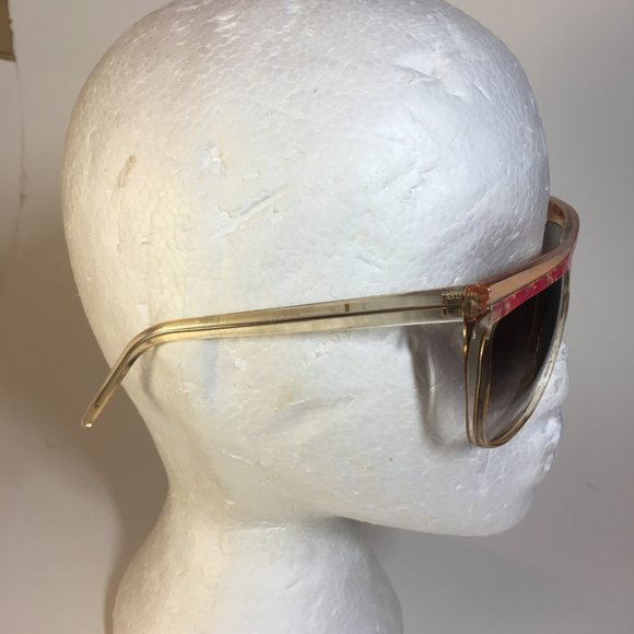 Foster Grant Pink Beige Women's Sunglasses USA Vintage 1980s Retro Over Size - Picture 6 of 14